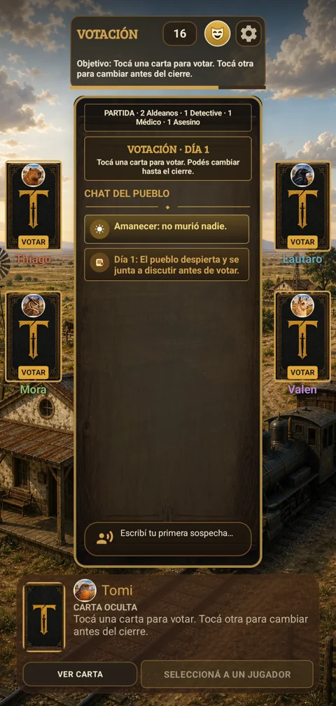 Votación en Traidores